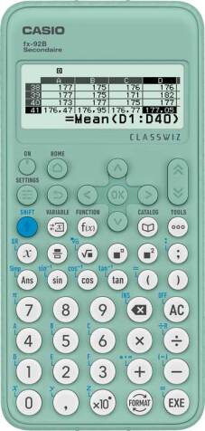 Calculatrice scientifique "FX-92B Secondaire" 166x77x14mm