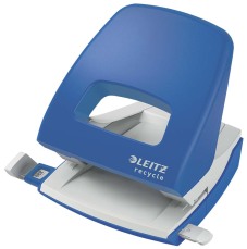 Perforateur "NeXXt Recycle" avec réglette, capacité: 30 feuilles - Bleu