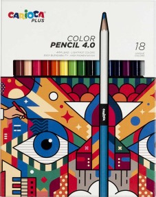 Kleurpotloden "Plus Color" superieure kwaliteit, set van 18 stuks/doos